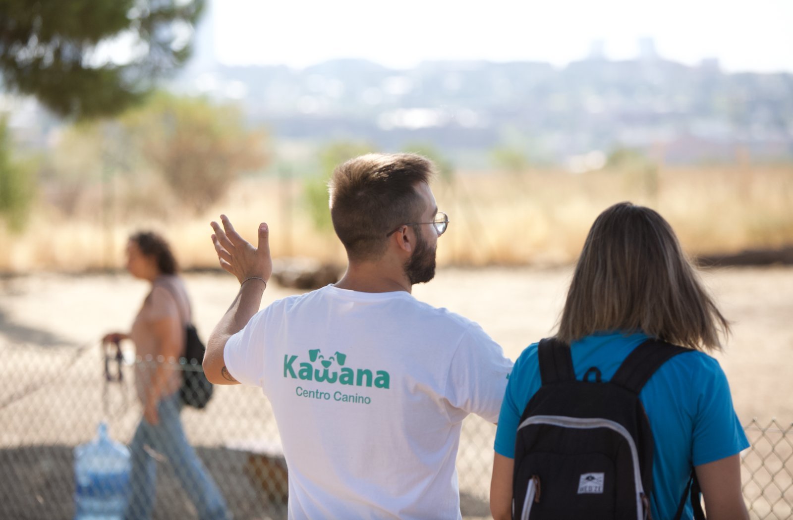 Sesión de educación canina de Kawana en El Pardo, Madrid